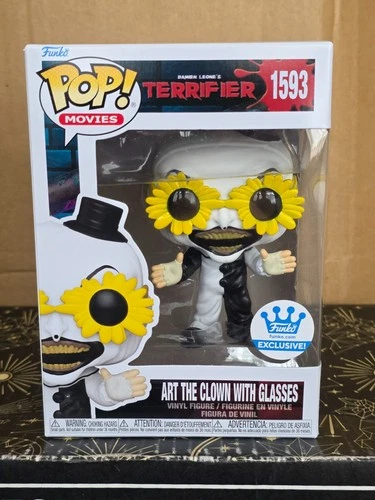 Funko Pop Vinyl - Movies #1593 Art The Clown W/ Glasses - New - Exclusive