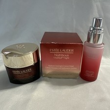 Estee Lauder NUTRITIOUS VITALITY8 NIGHT Radiant Overnight Creme/Mask 1.7 Oz READ