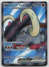 Pokemon Great Tusk ex 230/198 Scarlet & Violet Ultra Rare Holo NM