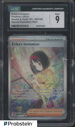 2023 Pokemon MEW EN Special Illustration Rare #203 Erika's Invitation CGC 9 MINT