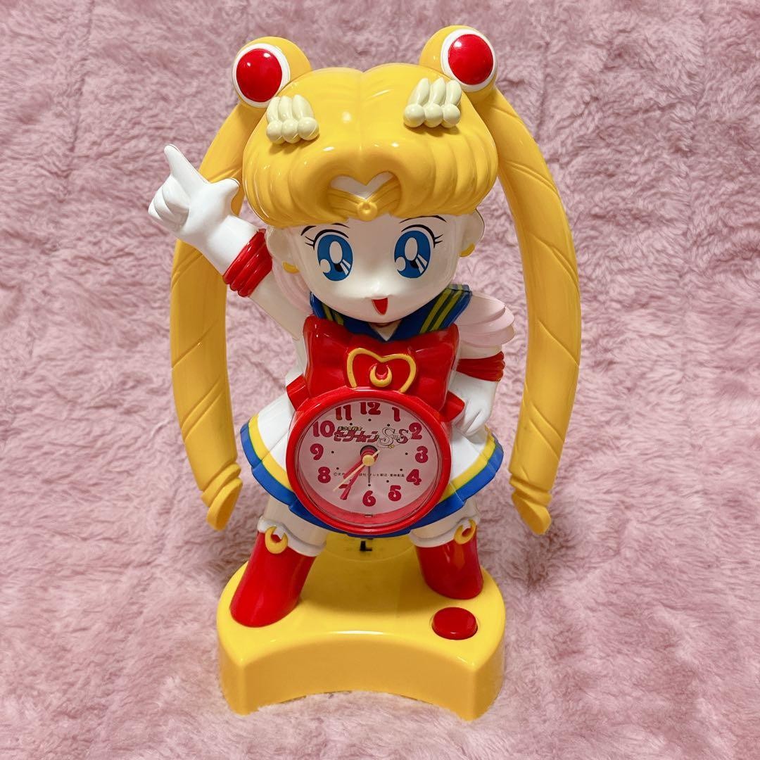 Sailor Moon SS Alarm Clock Vintage Timepiece with Voice BGM Rare Classic