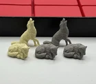 Howling Sleeping Dog Figures Marx Playset Arctic Explorer IGY Satellite Base Vtg