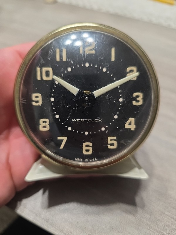 Vtg MCM Westclox America II Alarm Clock  Made In USA Working