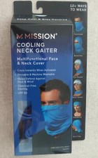 Mission Cooling Neck Gaiter Multifunctional Face Mask Neck Cover Blue Unisex