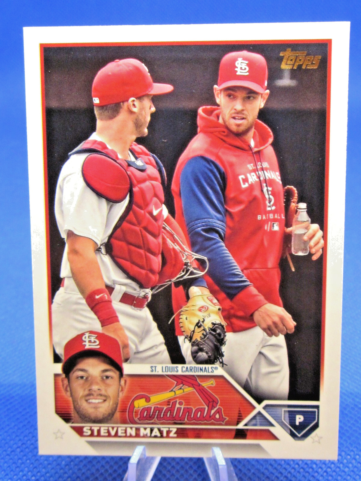 2023 TOPPS SERIES 1 #269 STEVEN MATZ SSP GOLDEN MIRROR VARIATION STL CARDINALS