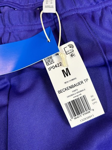 RARE MENS ADIDAS ORIGINALS BECKENBAUER PURPLE TRACK PANTS SIZE MEDIUM IP0422 M - Picture 5 of 8