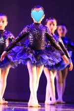 Revolution midnight blue with sequin and tutu dance costume - SC small child 