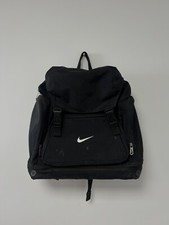 Vintage 90s Nike Drill Backpack Bag y2k archive very rare Black Streetwear