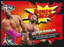 BG-28 CASH WHEELER 2022 SkyBox AEW Metal Universe BONZO GONZO DIE CUT FTR