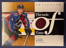 2021-22 Upper Deck Artifacts Hockey Tyson Barrie THREADS OF TIME TT-TB
