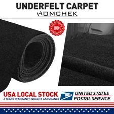 Black Universal Automotive Carpet ft Wide High Quality 80"x60" Car/Truck Carpet