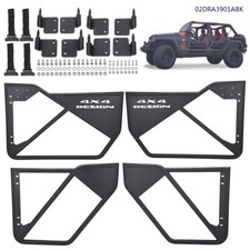 4pcs Semi-open Doors Iron Tube Doors Kit Fit For 2007-2017 Jeep Wrangler Jk