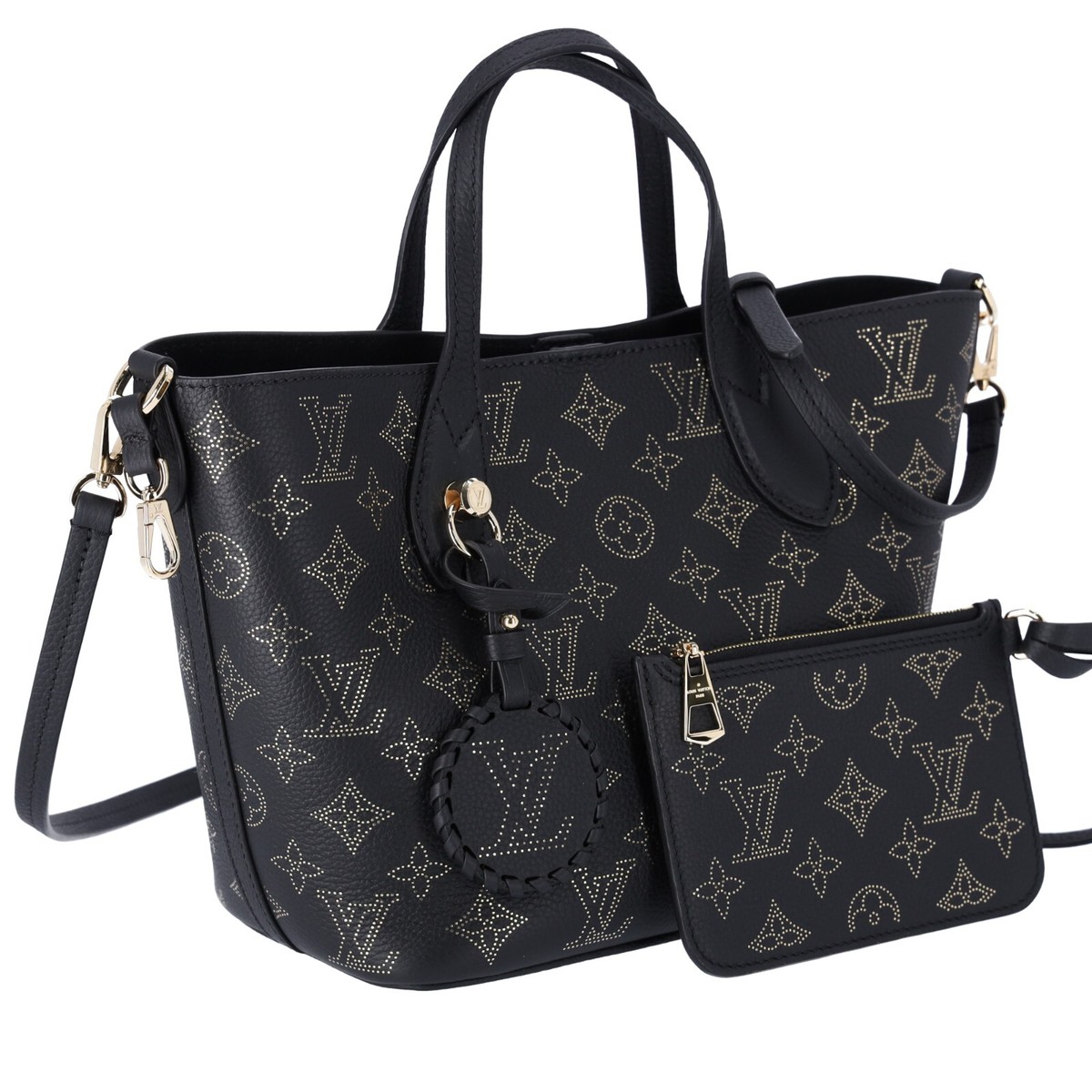 Louis Vuitton Blossom PM Monogram Mahina Noir M23393 Black Louis Vuitton Blossom PM Monogram Mahina Noir M23393 Black