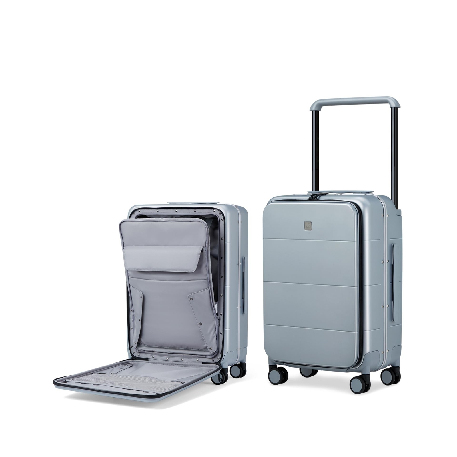 Hanke Luggage Hard Shell Suitcases 24 Inch Checked-Medium Luggage with Spinne...