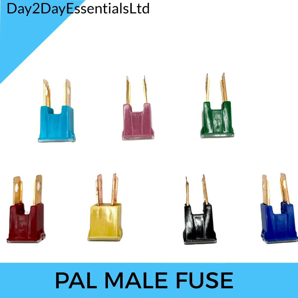 DAY2DAYESSENTIALSLTD PAL Male Fuse Automotive Japanese Slow Blow Car Van Power Electrical Amp 5 Pack