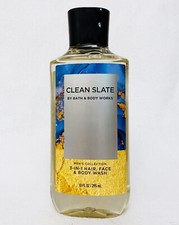 1 Bath  Body Works CLEAN SLATE FOR MEN 3-in-1 Hair Face Body Wash Shower 10 oz