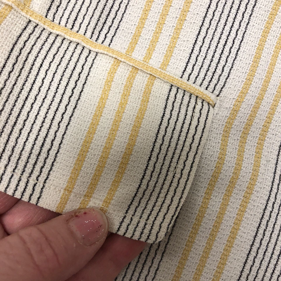 Abrigo Deportivo Harmony HAVANA CUBAN Amarillo Negro Chaqueta a Rayas Blazer Tejido 42 S De Colección Foto 4 de 4