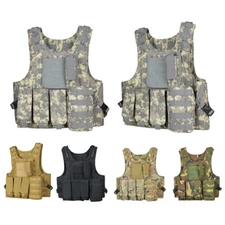 Molle Combat Assault Plate Carrier Hunting Army Vest Military Tactical Vest