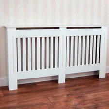 Modern Gloss White Radiator Cover Livingroom Room Hallway Heating Cabinet Shelf