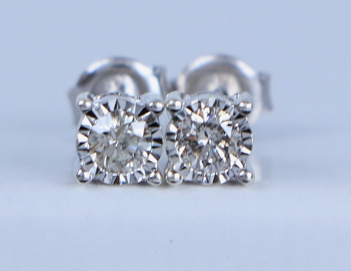 ZEI 925 Silver 0.30ct Round Diamond Radiant Reflection