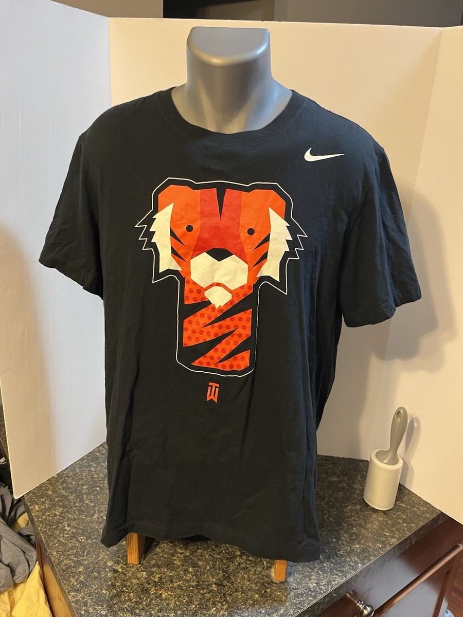 Nike Tiger Woods TW Golf Frank Logo Adult T-Shirt Black