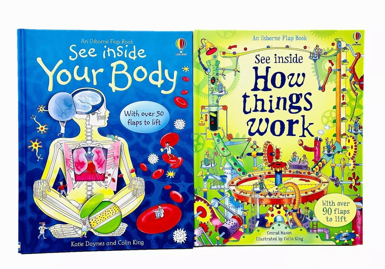 An Usborne Flap Book See Inside Series 2 Books Set See Inside How Things Work