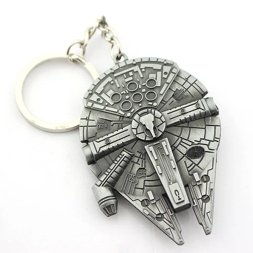 Star Wars The Force Awakens Millennium Falcon Metal Keyring Keychain key Gift