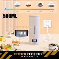 Portable Electric Tea Coffee Kettle Travel Boil Water Stewable Smart LED Bottle