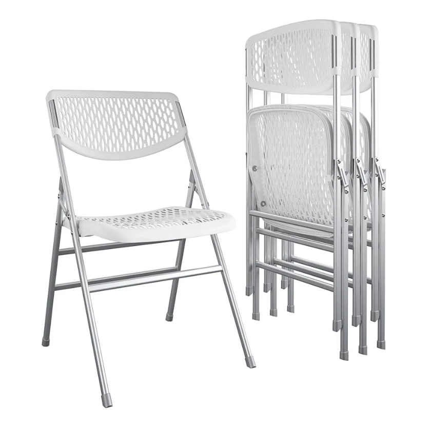 COSCO Ultra Comfort Commercial XL Plastic Folding Chair 4 Pack eBay