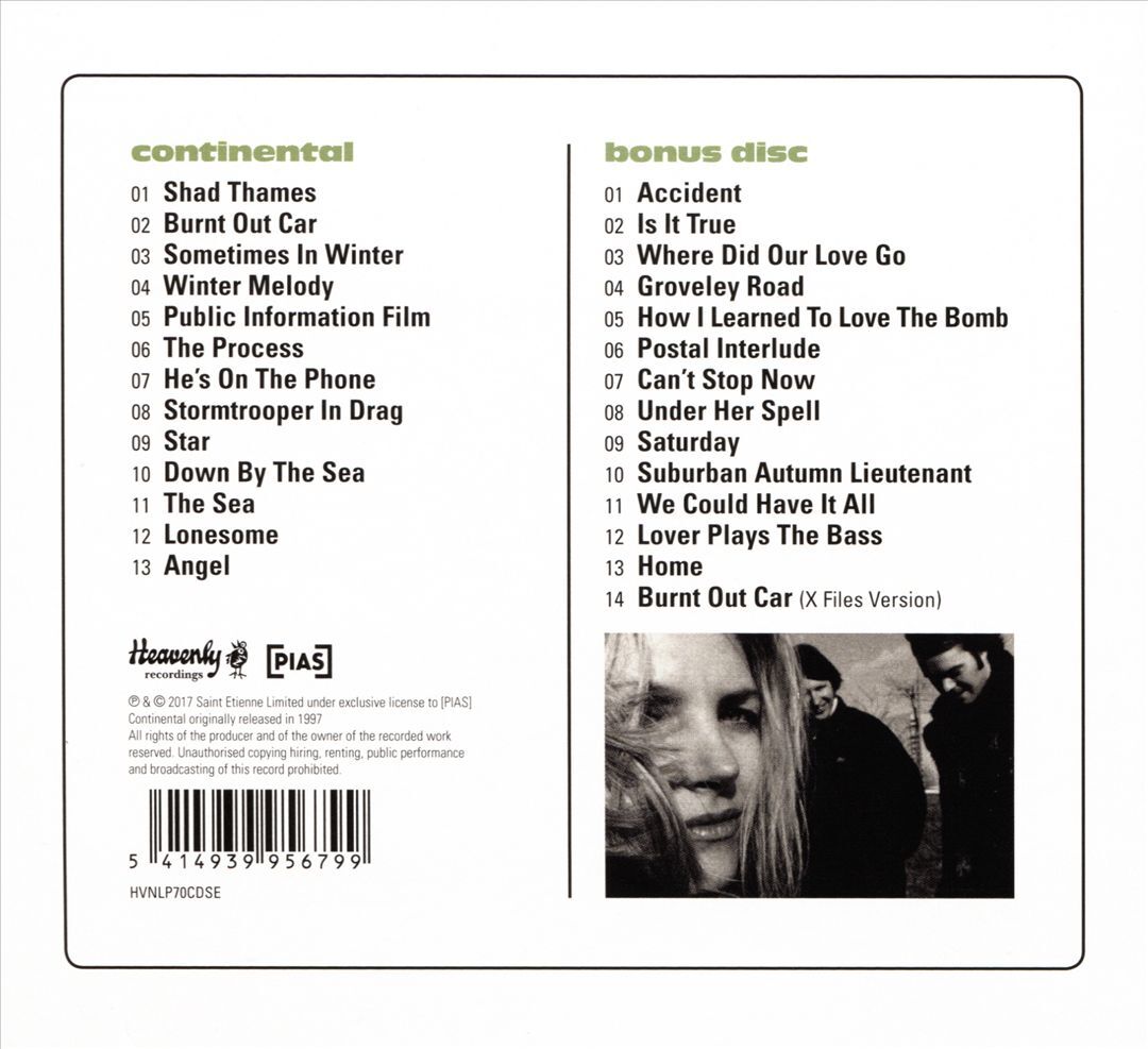 SAINT ETIENNE CONTINENTAL [DELUXE EDITION] [BONUS TRACKS] NEW CD