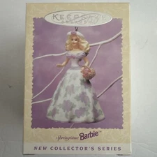 MIB 1995 Easter Springtime Barbie Hallmark Keepsake Ornament