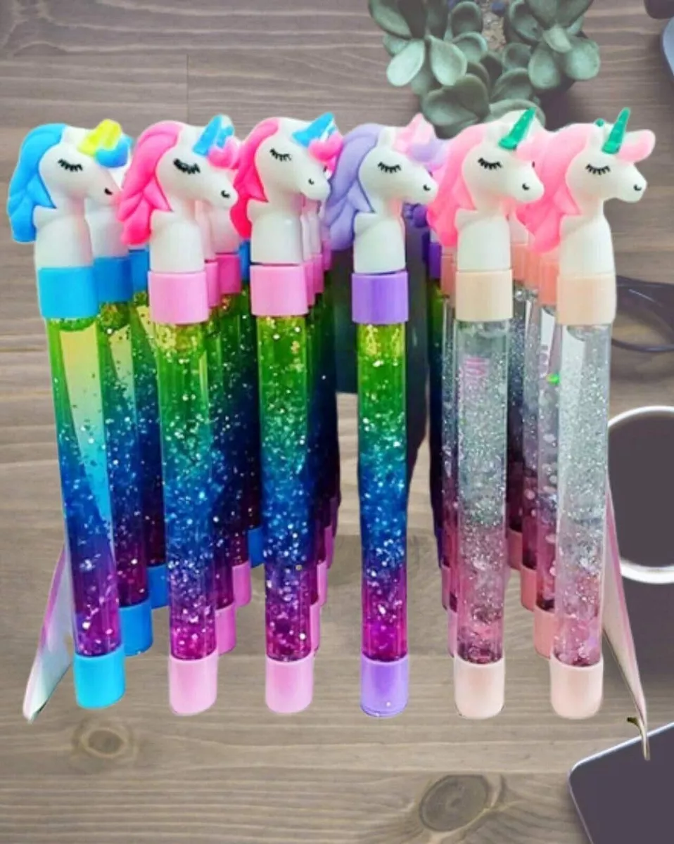 Fete Propz Unicorn Collection Glitter Light Gel Pen Set for Kids 6