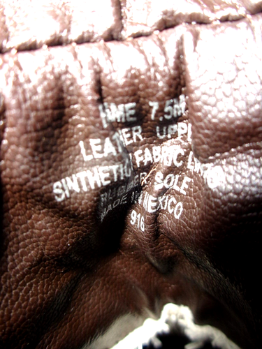 Steve Madden Women's Fame Brown Leather Back Zip Lace Ankle Boots Size 7.5M - Picture 8 of 8