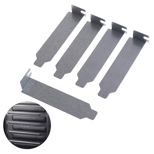 5pcs/lot 8cm Silver PCI Slot Cover PC Computer Case Dust Filter Blanking BoaBJO - Afbeelding 9 van 11