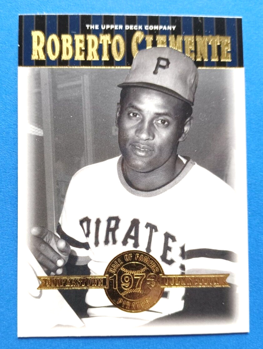2001 UPPER DECK HALL OF FAMERS ROBERTO CLEMENTE #28 BASE CARD PITTSBURGH PIRATES