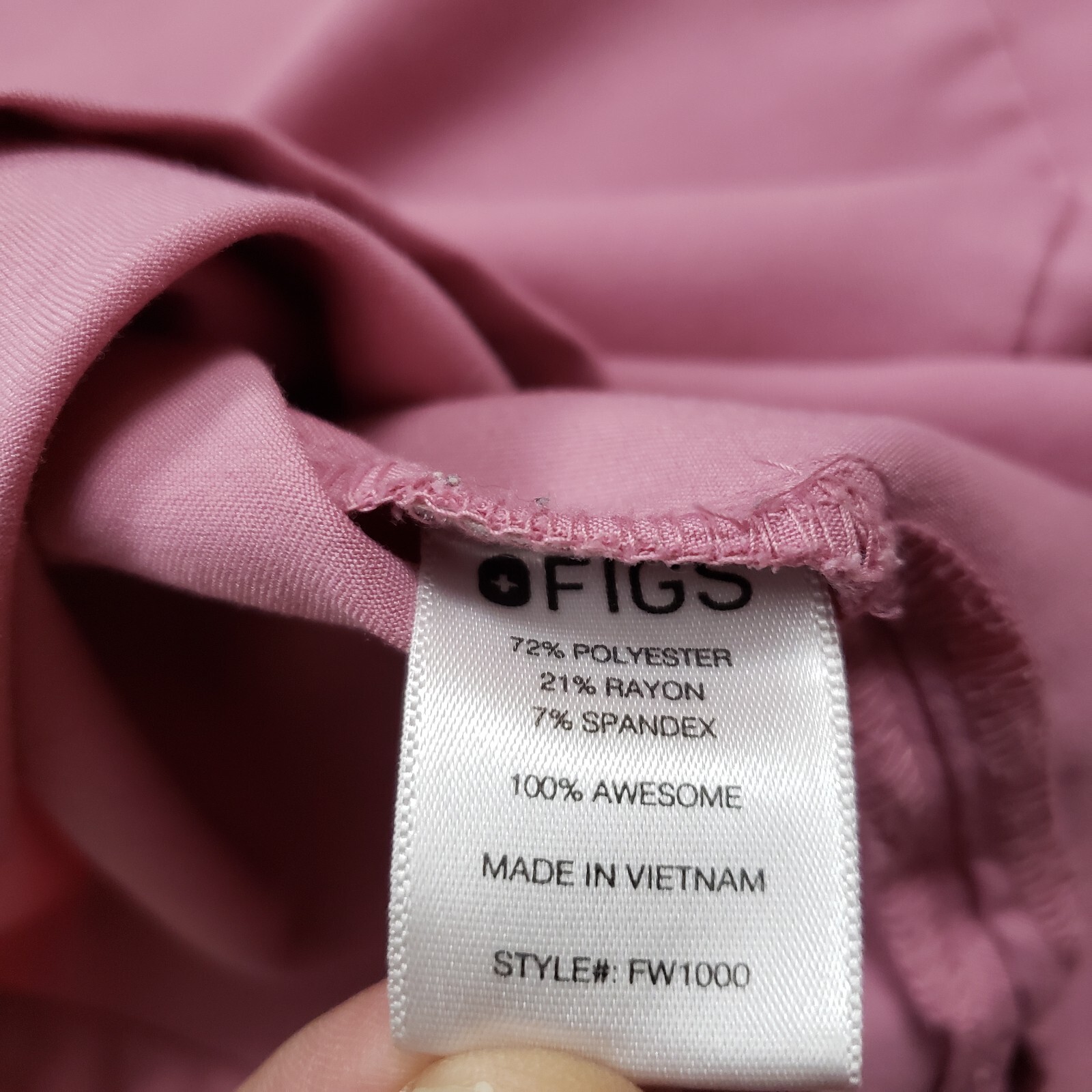 FIGS Catarina One Pocket Scrub Top size Small Pink Womens FW1000 eBay