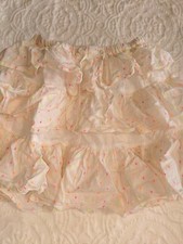 Peek girls sz. 10 delicate design cream ruffle skirt. Adorable, fun