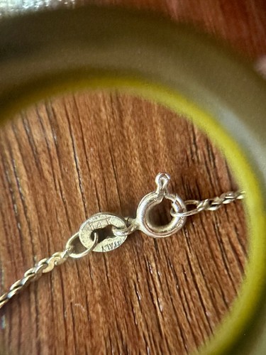 14k Yellow Gold S Link Chain Necklace 15.25" Long x 1.5mm wide - Picture 5 of 7