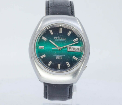 Vintage CITIZEN ELECTRONIC COSMOTRON 7802 WATCH GREEN JAPAN 20 | eBay 