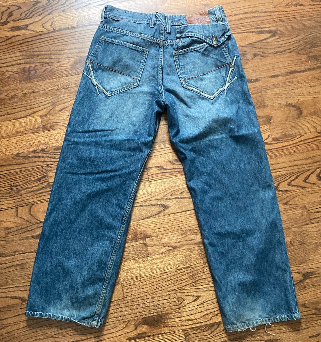 Vintage Ecko Unlimited Mens Jeans 34x30 Embroidered Y2K Baggy Flap