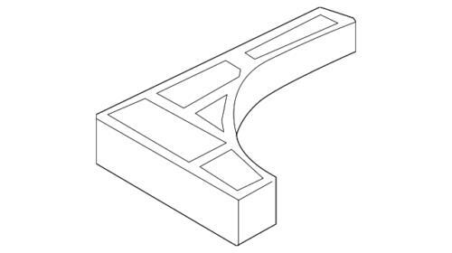 Caja del piso del maletero trasero derecho para Ford Escape 2013-2019 (N/P CJ5Z-7811168-C)