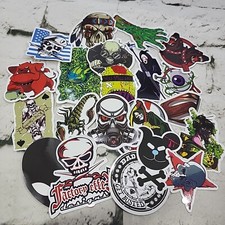 Stickers Lot 3 Skulls Monsters Water Bottle Skateboard Laptop Decals