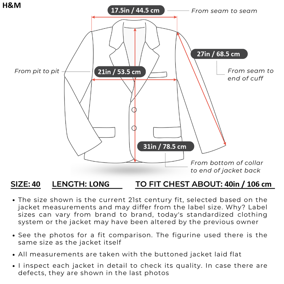 Mens H&M Sport Coat 40L US Size Dark Blue INCOGNITO Wool Blazer Jacket eBay