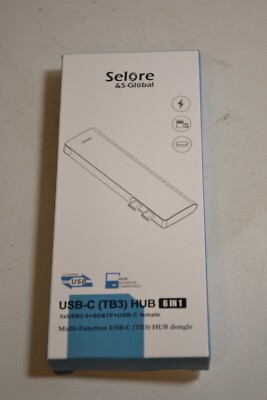 Selore & S-Gloral USB-C (TB3) Hub Dongle 6 in 1