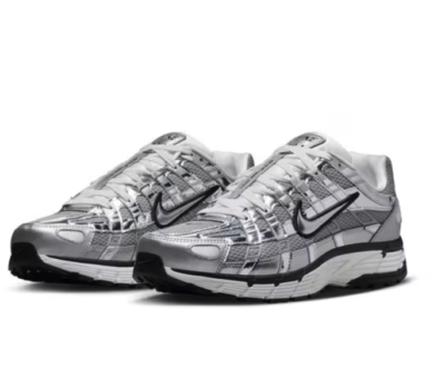 Nike P-6000 Metallic Silver Running Shoes CN0149-001 Size US SIZE