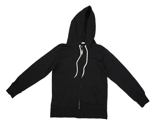 Gap Long Sleeve Classic Full Zip Hoodie Jacket Super Soft Black Womens S
