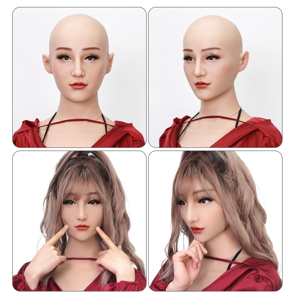 Vector La Maschera Cosmetica Facciale Bianca Realistica Dello Strato Su Fondo Trasparente 105526619