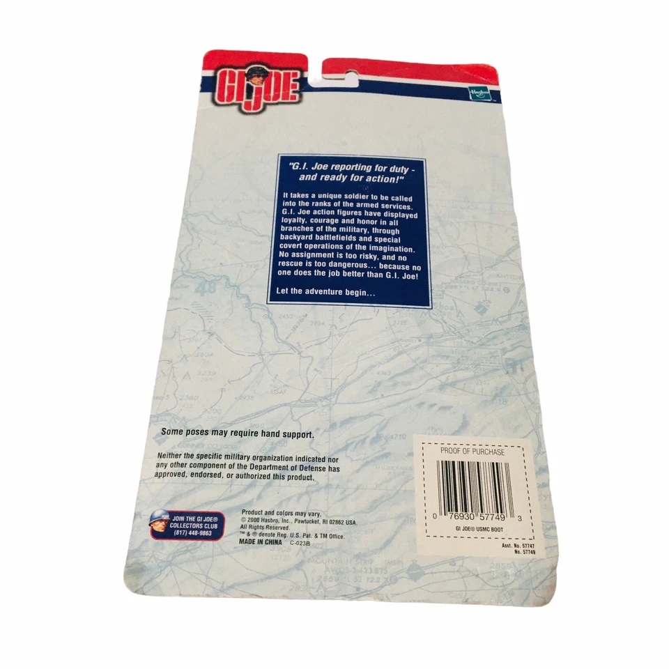 "Figura de acción Hasbro GI Joe 12"" de colección 2000 USMC BOOT NUEVO SELLADO Ejército Militar" Foto 3 de 3