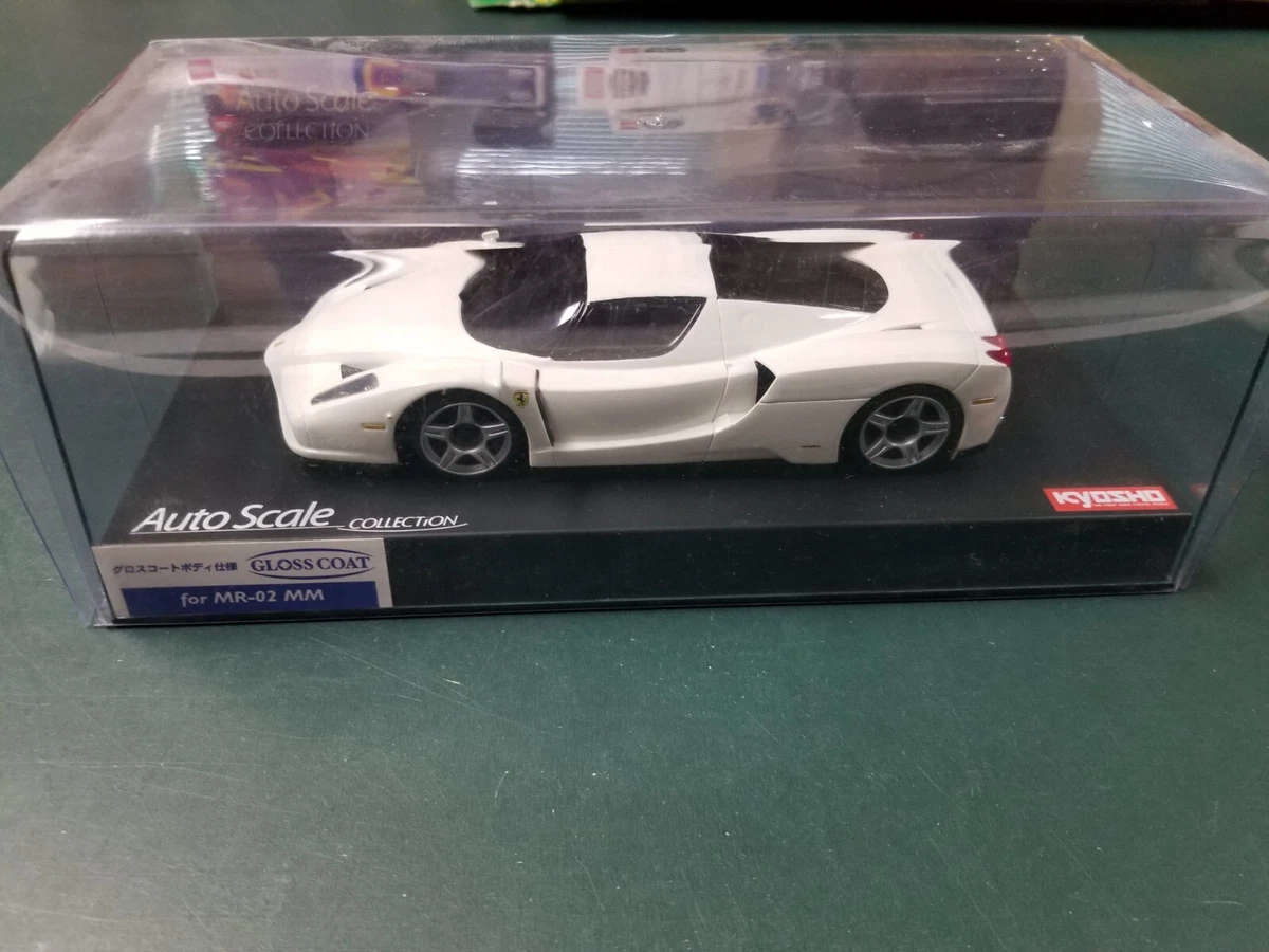 KYOSHO MINI-Z ENZO FERRARI WHITE MZG201W 1/27 RARE GLOSS COAT