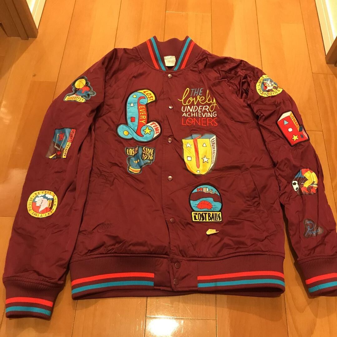 Nike Parra Patta Varsity Nylon Jacket Size S / 58 × 64 Nike Parra Patta Varsity Nylon Jacket Size S / 58 × 64